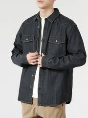Men's Washed Denim Shirt