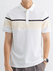 Men's Color Block Polo Shirt