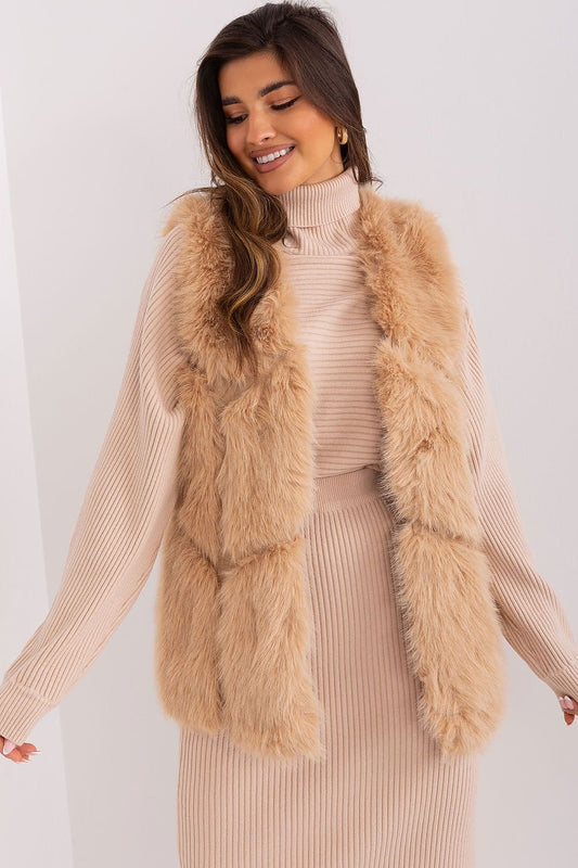 Hook Closure Furry Vest