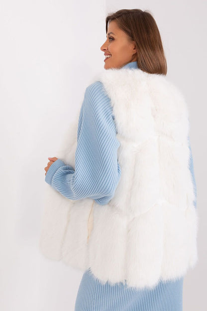 Hook Closure Plush Furry Vest