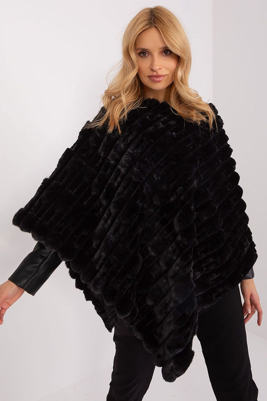 Textured Loose Fit Poncho