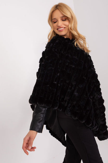 Textured Loose Fit Poncho
