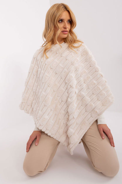 Textured Loose Fit Poncho