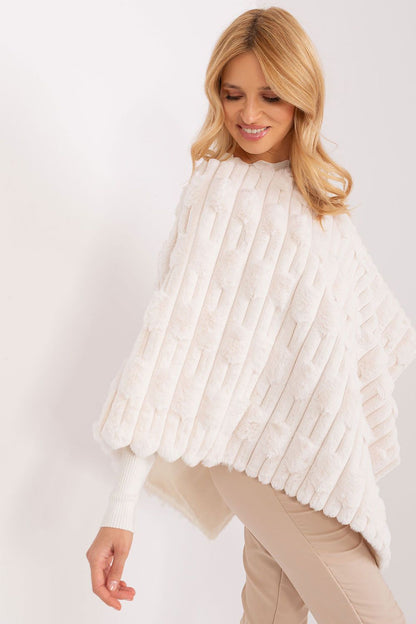Textured Loose Fit Poncho