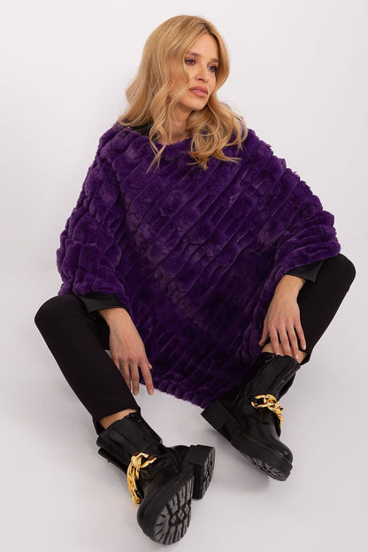 Textured Loose Fit Poncho