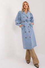 Denim Button Down Coat