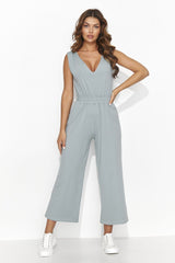 Wide Shoulder Strap Jumpsuit