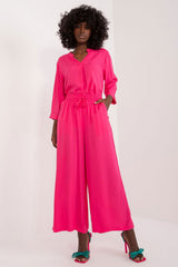 Women's Palazzo Pants with Drawstring Waist