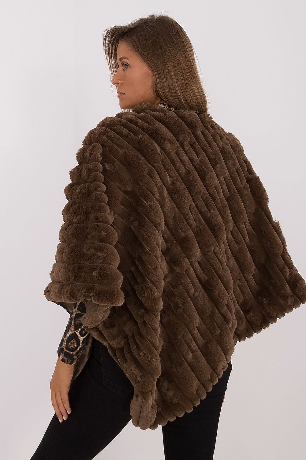 Textured Loose Fit Poncho