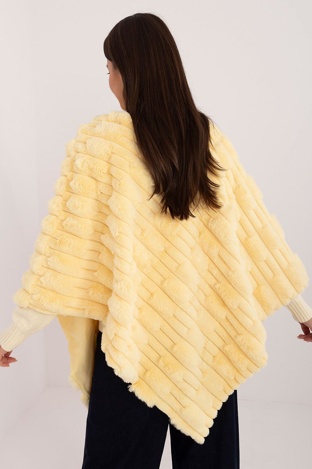 Textured Loose Fit Poncho