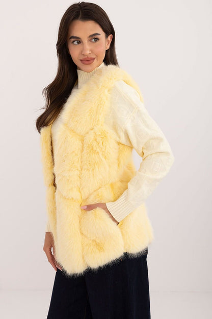 Hook Closure Plush Furry Vest