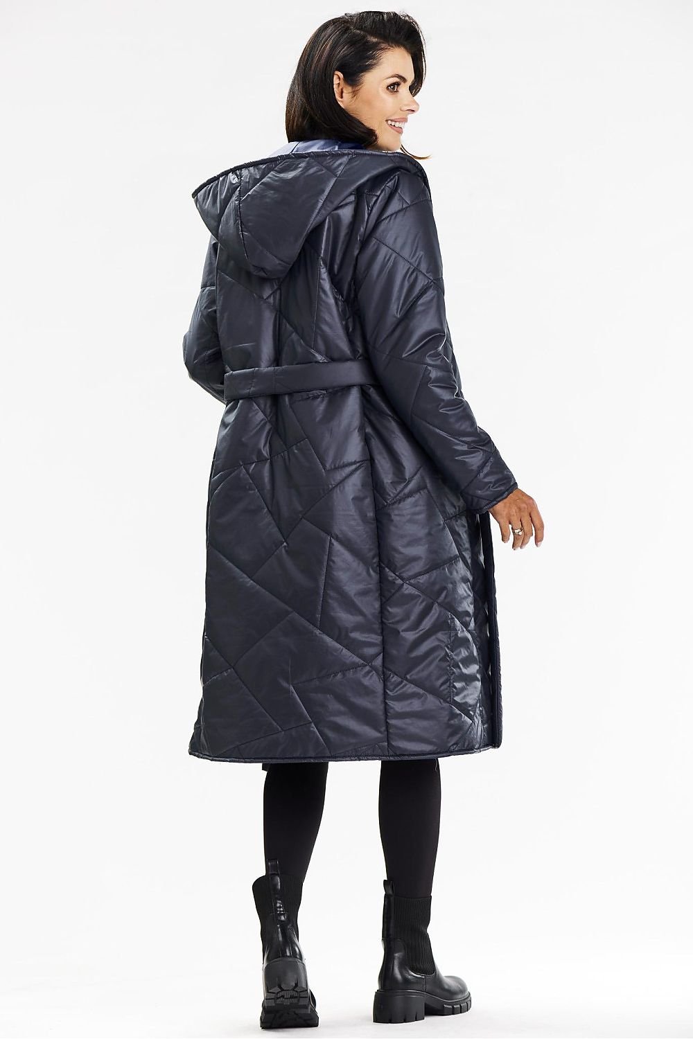 Awama Long Hooded Coat