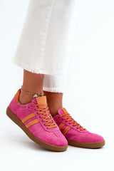 Soft Sole Low Cut Leather Sneakers