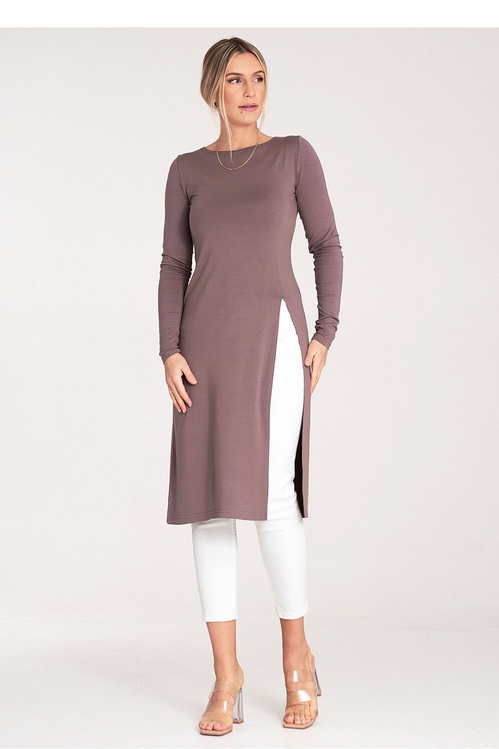 Long Sleeve Round Neck Tunic