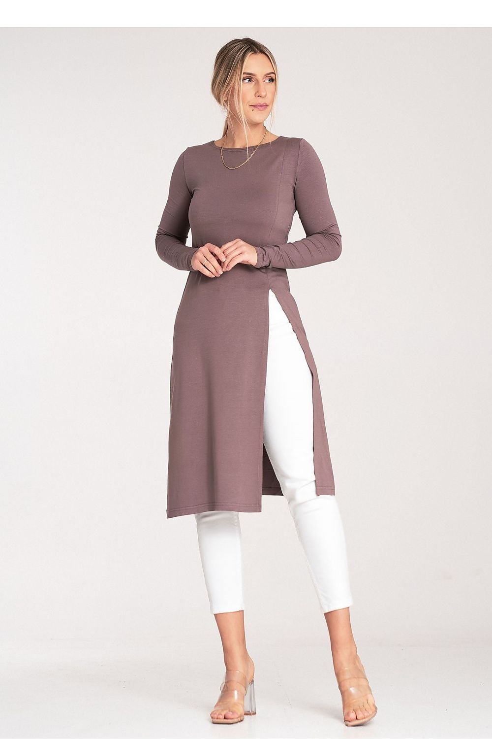 Long Sleeve Round Neck Tunic