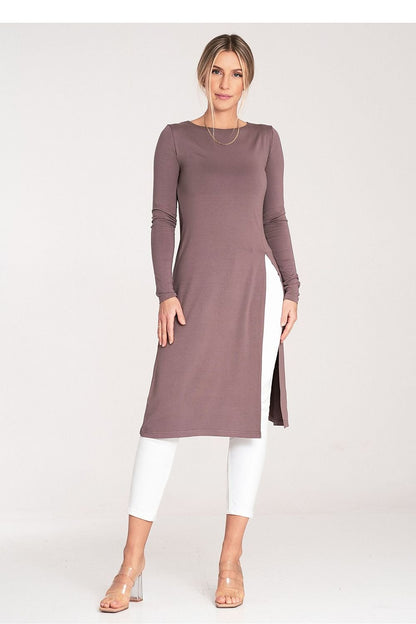 Long Sleeve Round Neck Tunic