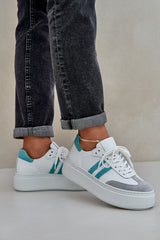 Leather Low Cut Sneakers