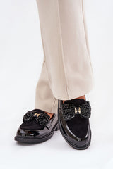 PU Leather Round Toe Loafers
