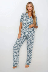 Short Sleeve Pajama Pants Set