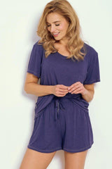 Loose Fit Pajama Shorts Set