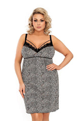 Plus Size V-Neck Short Nightgown