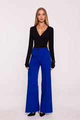 Women’s Wide-Leg Creased Cuff Trousers