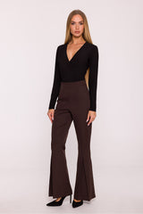 Women’s Flared Leg Front Pleat Trousers