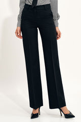 High Waist Flare Leg Trousers