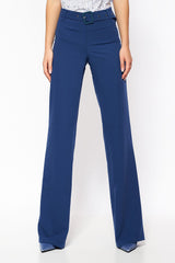 High Waist Flare Leg Trousers