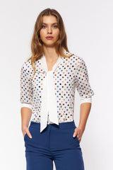 Polka Dot Patterned Blouse
