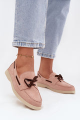 Round Toe Eco Suede Loafers