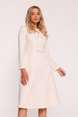 Bow Decorative Detail A-Line Dress