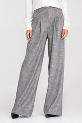 High Waist Front Pleat Women's Trousers