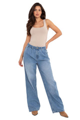 Wide Leg Mom Jeans