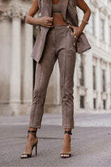 KIARA Viscose Blend Women's Cigarette Pants