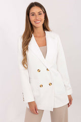Double-Breasted Cotton-Blend Blazer