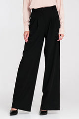 Nife Women's Black Relaxed Fit Trousers