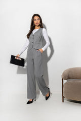 Women's Cotton Blend Slip Pocket Trousers