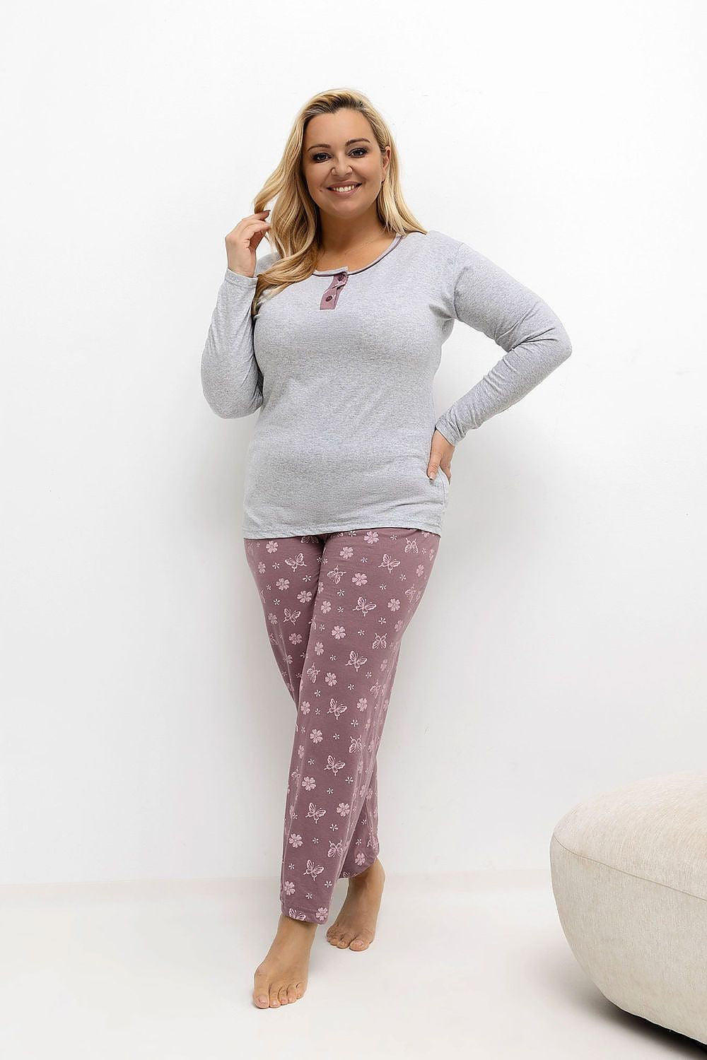  Plus Size Pajamas model 221187 Forever Pink 