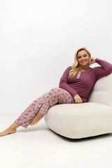 Plus Size Cotton Pajama Pant Set