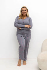 Plus Size Cotton Pajama Pant Set