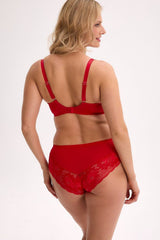Gaia Red Semi-Soft Underwire Bra