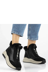 Fur Lined Leather Platform Boots