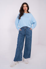 Women's High-Waisted Wide Leg Jeans