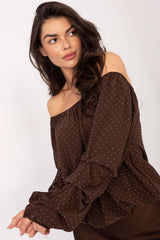 Off The Shoulder Decorative Blouse