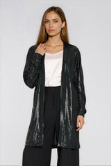 Oversize Sequin Cardigan