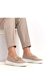 Decorative Buckle Slip On Sneakers