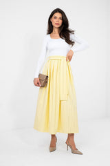 Midi Flared Cut Skirt