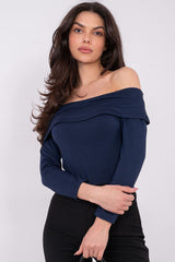 Elegant Off-Shoulder Viscose Blouse