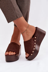 Eco Suede Platform Sandals